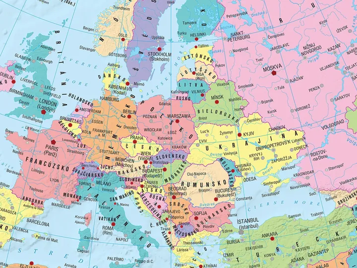 Európa – politická mapa